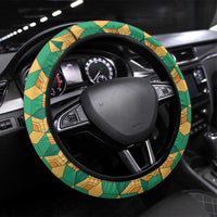Japanese Bishamon-Kikkou Pattern Steering Wheel Cover Water Pillar Silent River Flow - Polynesian Pride