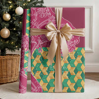 Japanese Bishamon-Kikkou Pattern Wrapping Paper Water Pillar Silent River Flow - Polynesian Pride