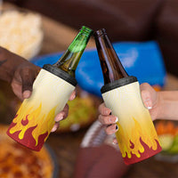 Japanese Kaen Pattern 4 in 1 Can Cooler Tumbler Flame Pillar Blazing Lion Heart - Polynesian Pride