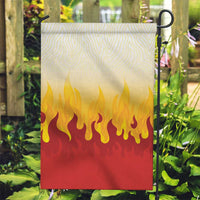 Japanese Kaen Pattern Garden Flag Flame Pillar Blazing Lion Heart - Polynesian Pride