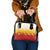 Japanese Kaen Pattern Shoulder Handbag Flame Pillar Blazing Lion Heart - Polynesian Pride