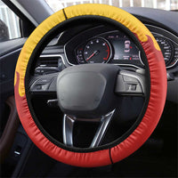 Japanese Kaen Pattern Steering Wheel Cover Flame Pillar Blazing Lion Heart - Polynesian Pride