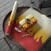 Japanese Kaen Pattern Wrapping Paper Flame Pillar Blazing Lion Heart - Polynesian Pride