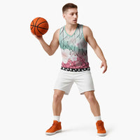 Japanese Kocho Pattern Basketball Jersey Insect Pillar Butterfly Flower Fairy - Polynesian Pride