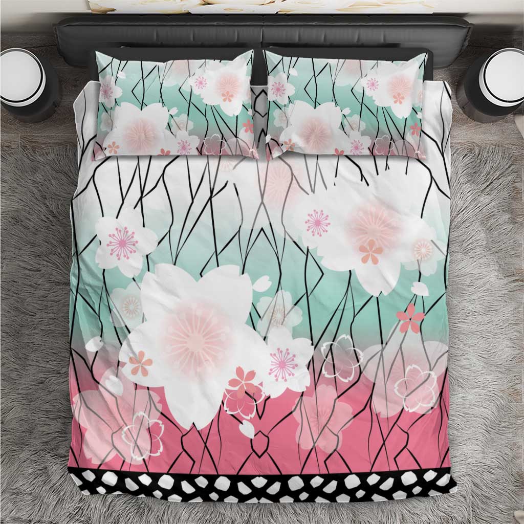 Japanese Kocho Pattern Bedding Set Insect Pillar Butterfly Flower Fairy - Polynesian Pride