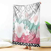 Japanese Kocho Pattern Blanket Insect Pillar Butterfly Flower Fairy - Polynesian Pride