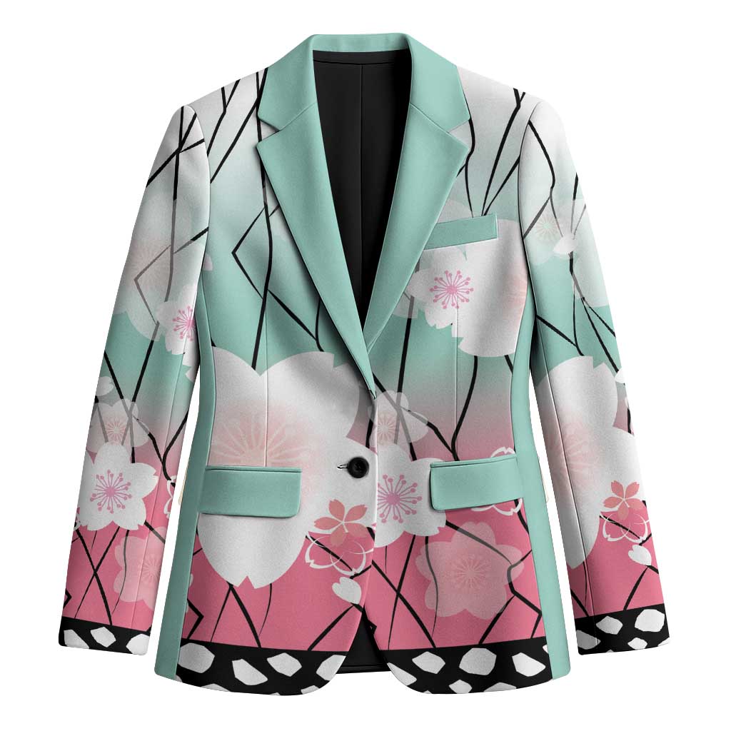Japanese Kocho Pattern Blazer Insect Pillar Butterfly Flower Fairy - Polynesian Pride