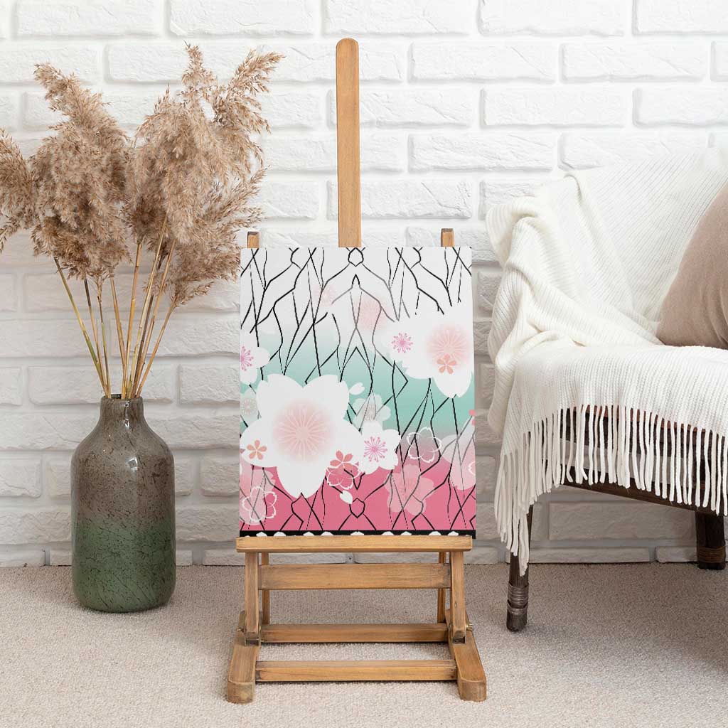 Japanese Kocho Pattern Canvas Wall Art Insect Pillar Butterfly Flower Fairy - Polynesian Pride