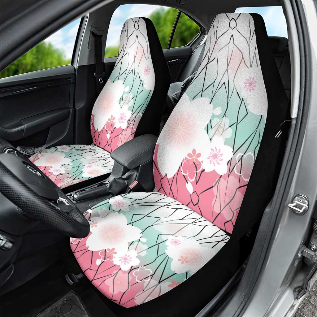 Japanese Kocho Pattern Car Seat Cover Insect Pillar Butterfly Flower Fairy - Polynesian Pride