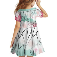 Japanese Kocho Pattern Family Matching Mermaid Dress and Hawaiian Shirt Insect Pillar Butterfly Flower Fairy - Polynesian Pride