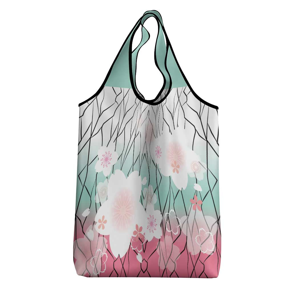 Japanese Kocho Pattern Grocery Bag Insect Pillar Butterfly Flower Fairy - Polynesian Pride