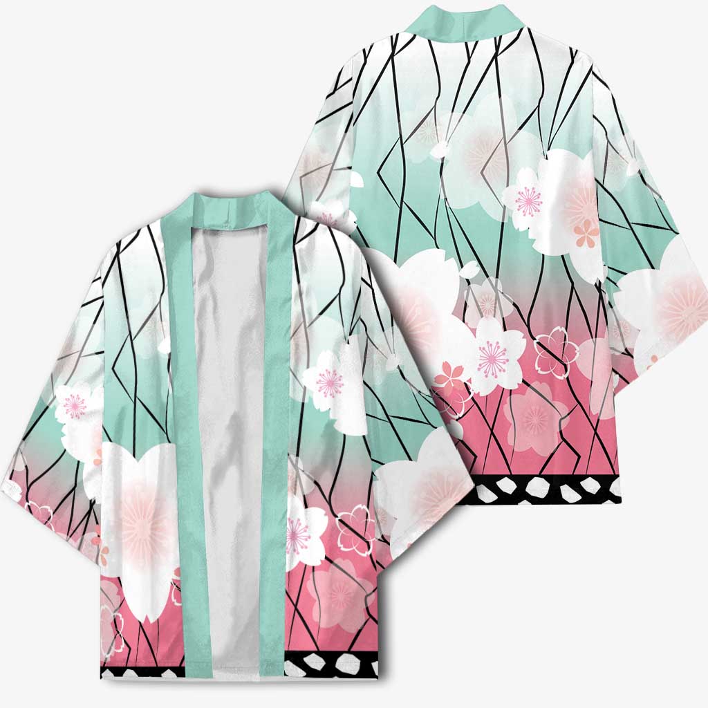 Japanese Kocho Pattern Kimono Insect Pillar Butterfly Flower Fairy - Polynesian Pride