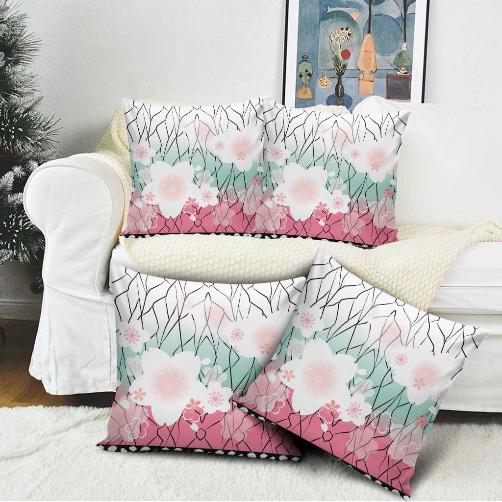 Japanese Kocho Pattern Pillow Cover Insect Pillar Butterfly Flower Fairy - Polynesian Pride