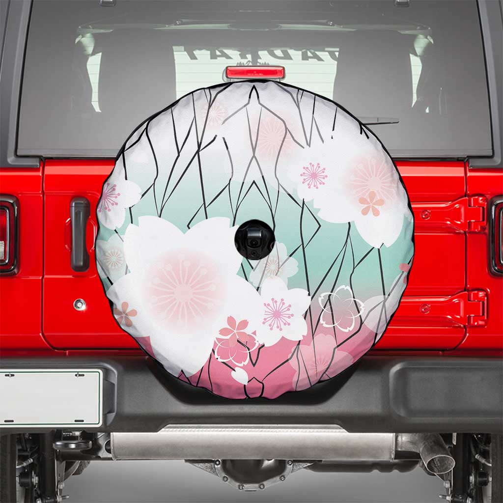Japanese Kocho Pattern Spare Tire Cover Insect Pillar Butterfly Flower Fairy - Polynesian Pride
