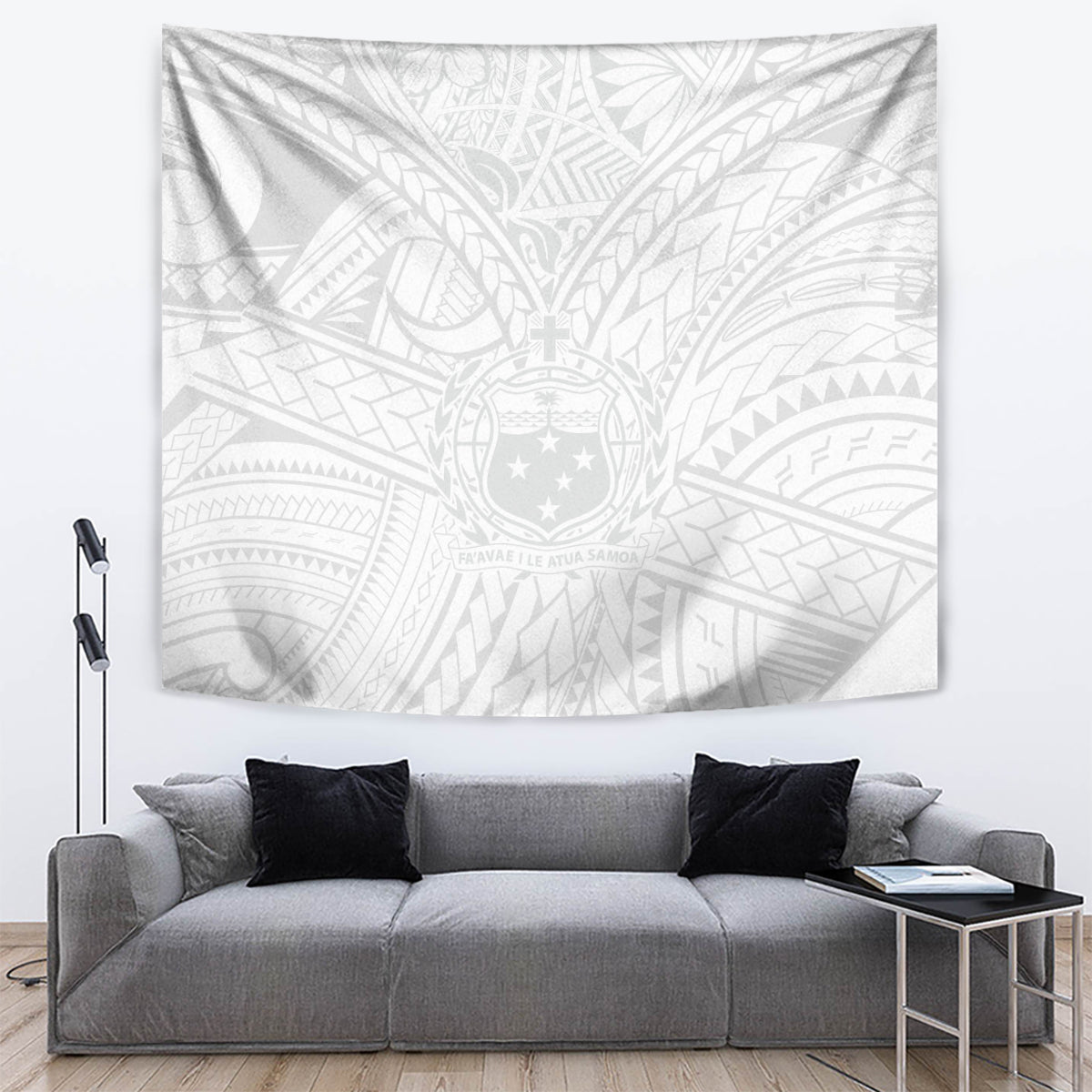 Samoa Lotu Tamaiti Tapestry Polynesian White Sunday Simple LT9 - Polynesian Pride