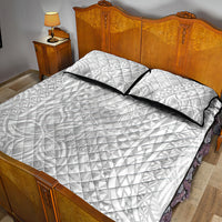 Personalised Samoa Lotu Tamait Quilt Bed Set Tropical Plant White Sunday With Polynesia Pattern LT9 - Polynesian Pride