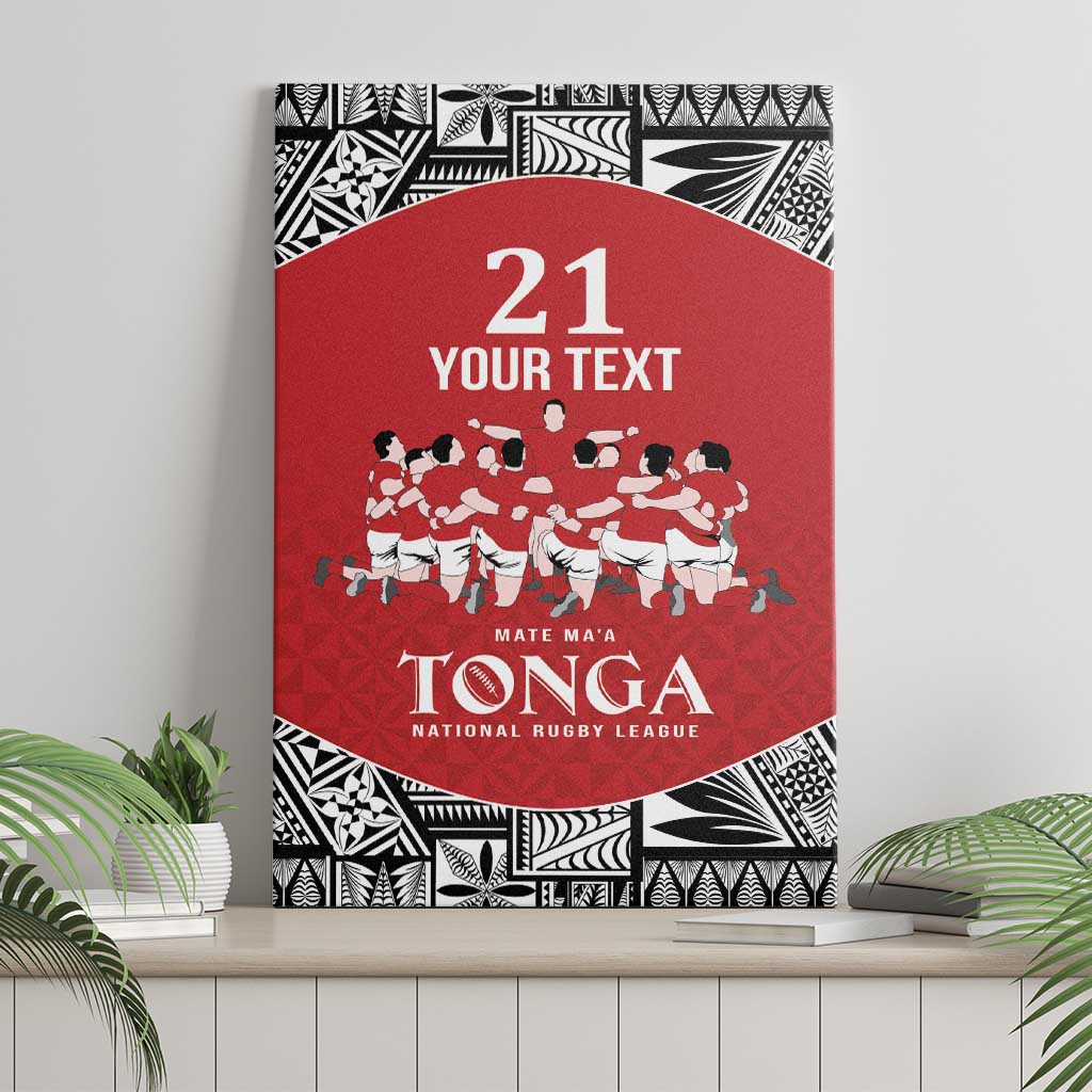 Custom Tonga Rugby Mate Ma'a Canvas Wall Art Tonga XIII Make History Pacific Champions