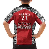 Custom Tonga Rugby Mate Ma'a Family Matching Long Sleeve Bodycon Dress and Hawaiian Shirt Tonga XIII Make History Pacific Champions