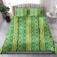 Hawaii Lei with Tribal Quilt Motif Bedding Set