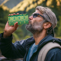 Hawaii Lei with Tribal Quilt Motif 4 in 1 Can Cooler Tumbler