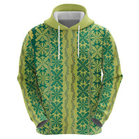 Hawaii Lei with Tribal Quilt Motif Hoodie