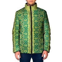 Hawaii Lei with Tribal Quilt Motif Padded Jacket - Polynesian Pride
