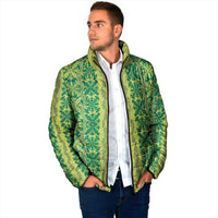 Hawaii Lei with Tribal Quilt Motif Padded Jacket - Polynesian Pride