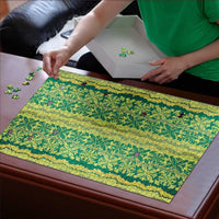 Hawaii Lei with Tribal Quilt Motif Puzzle - Polynesian Pride