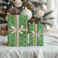 Hawaii Lei with Tribal Quilt Motif Wrapping Paper - Polynesian Pride