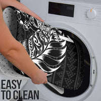 New Zealand Rugby Warrior Custom Bathroom Set Black Fern Taniko Motif - Polynesian Pride