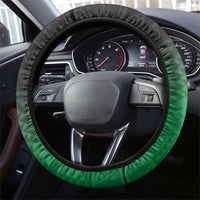 Green Silver Fern Spirit Taniko Tukutuku Steering Wheel Cover
