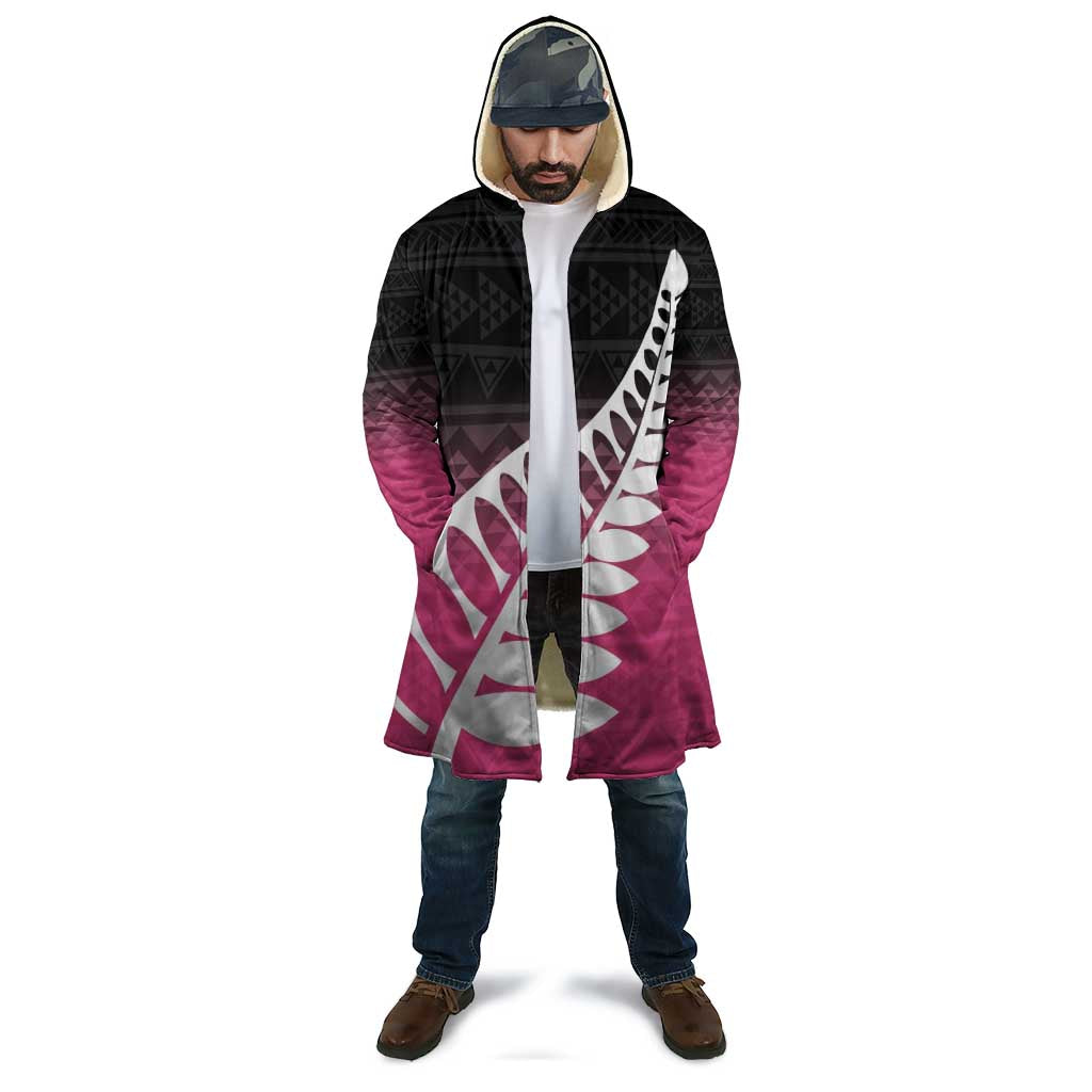 Pink Silver Fern Spirit Taniko Tukutuku Personalised Cloak - Polynesian Pride