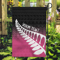 Pink Silver Fern Spirit Taniko Tukutuku Personalised Garden Flag