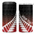 Red Silver Fern Spirit Taniko Tukutuku Personalised 4 in 1 Can Cooler Tumbler