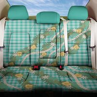 Aloha Puakenikeni Anthurium Pikake Lei Back Car Seat Cover Marine Hawaiian Palaka Pattern