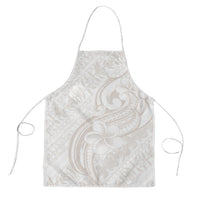 Hawaii Plumeria Lokelani Pikake Lei Apron Sandy Beige Polynesian Tattoo LT9 Beige - Polynesian Pride