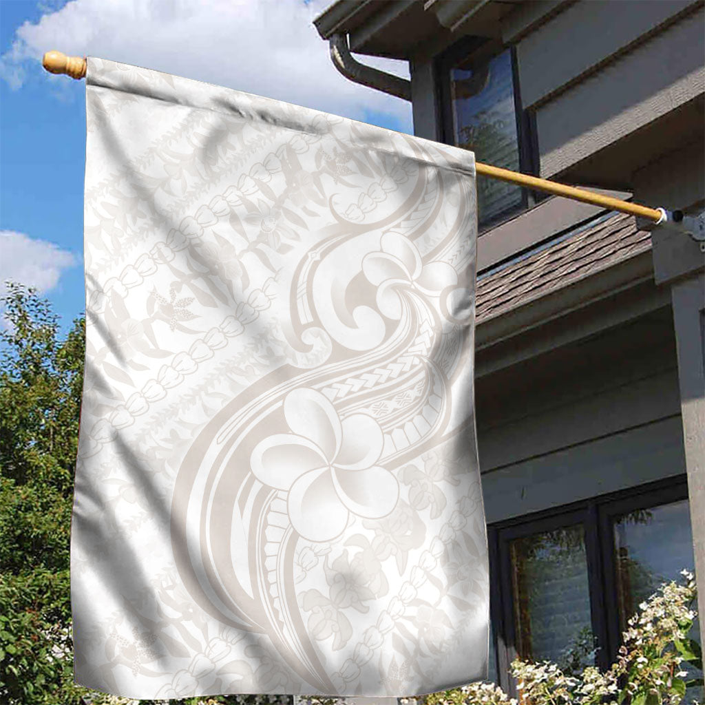 Hawaii Plumeria Lokelani Pikake Lei Garden Flag Sandy Beige Polynesian Tattoo LT9 - Polynesian Pride