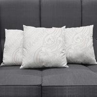 Hawaii Plumeria Lokelani Pikake Lei Pillow Cover Sandy Beige Polynesian Tattoo