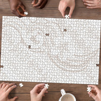 Hawaii Plumeria Lokelani Pikake Lei Puzzle Sandy Beige Polynesian Tattoo LT9 - Polynesian Pride