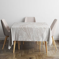 Hawaii Plumeria Lokelani Pikake Lei Tablecloth Sandy Beige Polynesian Tattoo