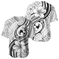 Hawaii Plumeria Lokelani Pikake Lei Baseball Jersey Ele'ele Polynesian Tattoo