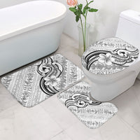 Hawaii Plumeria Lokelani Pikake Lei Bathroom Set Ele'ele Polynesian Tattoo