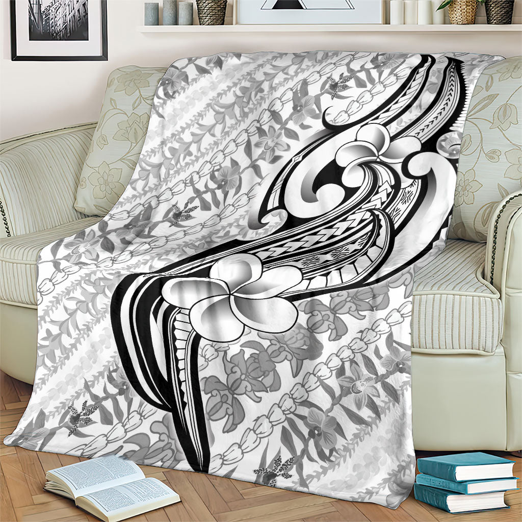 Hawaii Plumeria Lokelani Pikake Lei Blanket Ele'ele Polynesian Tattoo