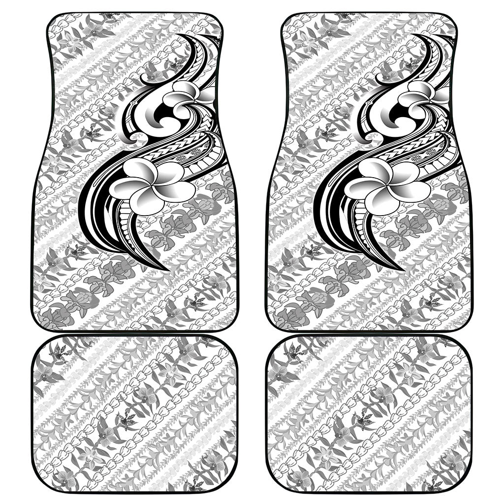 Hawaii Plumeria Lokelani Pikake Lei Car Mats Ele'ele Polynesian Tattoo LT9 - Polynesian Pride