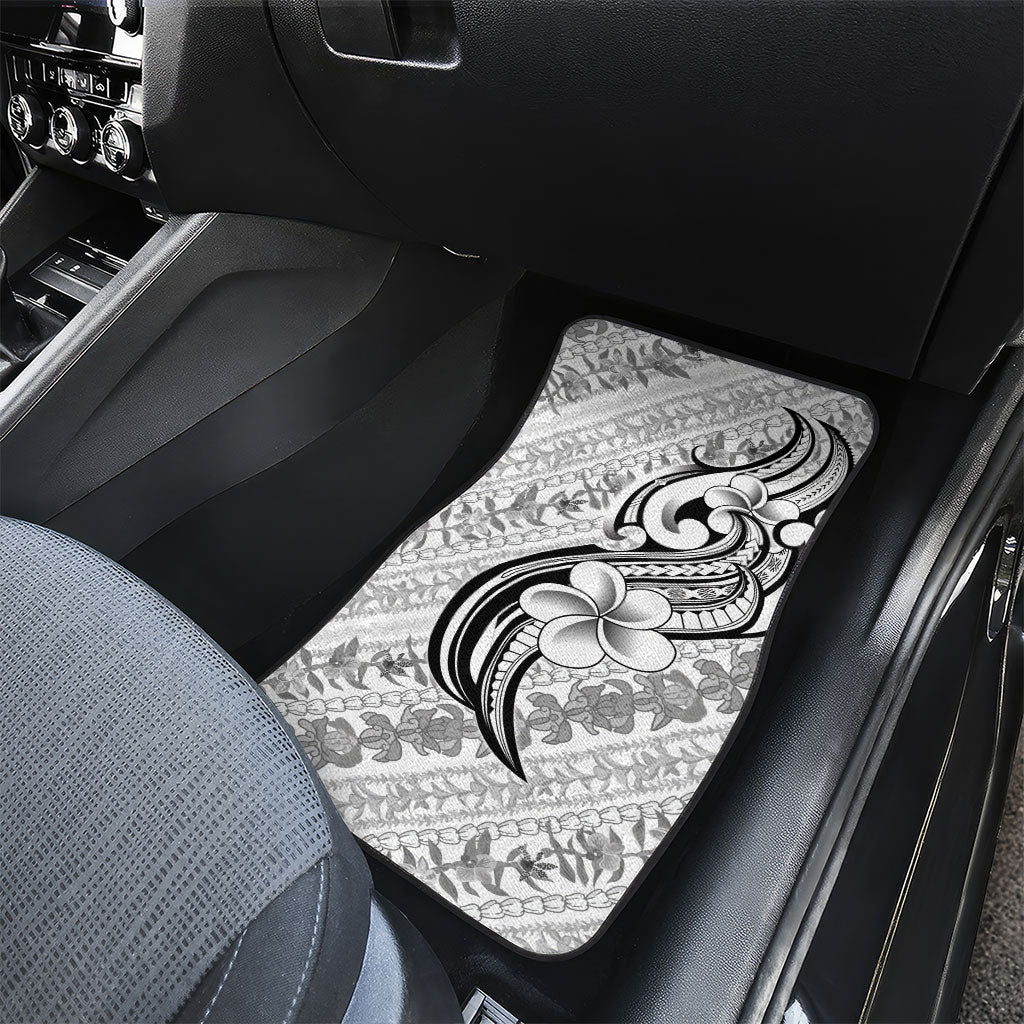 Hawaii Plumeria Lokelani Pikake Lei Car Mats Ele'ele Polynesian Tattoo LT9 - Polynesian Pride