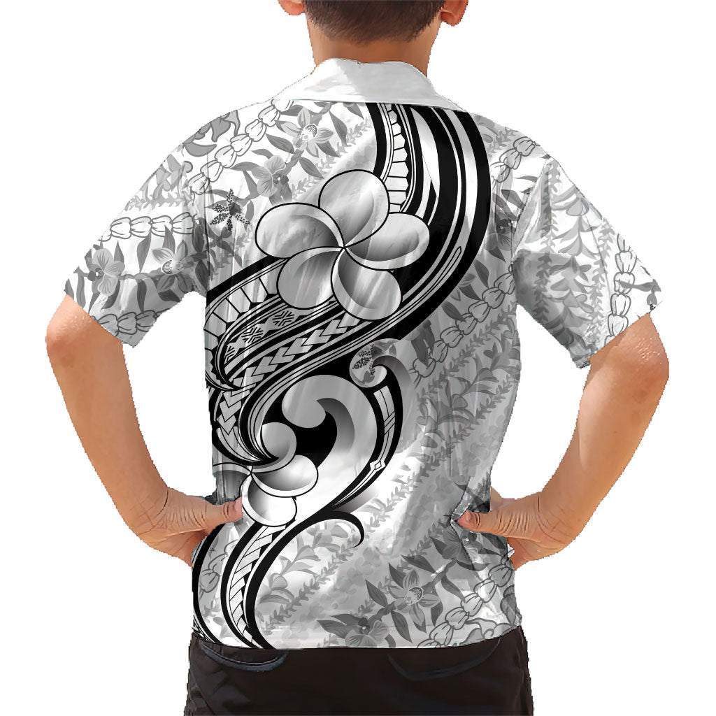 Hawaii Plumeria Lokelani Pikake Lei Family Matching Mermaid Dress and Hawaiian Shirt Ele'ele Polynesian Tattoo