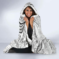 Hawaii Plumeria Lokelani Pikake Lei Hooded Blanket Ele'ele Polynesian Tattoo LT9 - Polynesian Pride