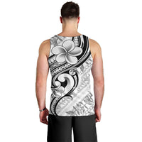 Hawaii Plumeria Lokelani Pikake Lei Men Tank Top Ele'ele Polynesian Tattoo LT9 - Polynesian Pride