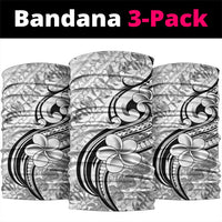 Hawaii Plumeria Lokelani Pikake Lei Neck Gaiter Ele'ele Polynesian Tattoo