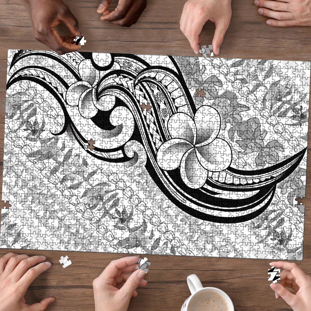 Hawaii Plumeria Lokelani Pikake Lei Puzzle Ele'ele Polynesian Tattoo